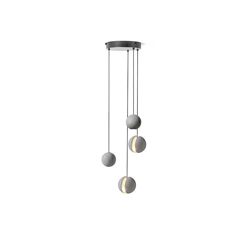 Lámpara colgante de hormigón minimalista Moon – Luz de techo moderna