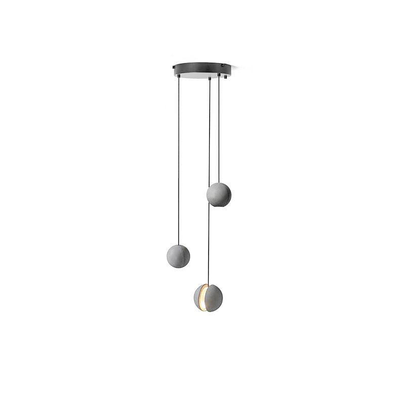 Lámpara colgante de hormigón minimalista Moon – Luz de techo moderna