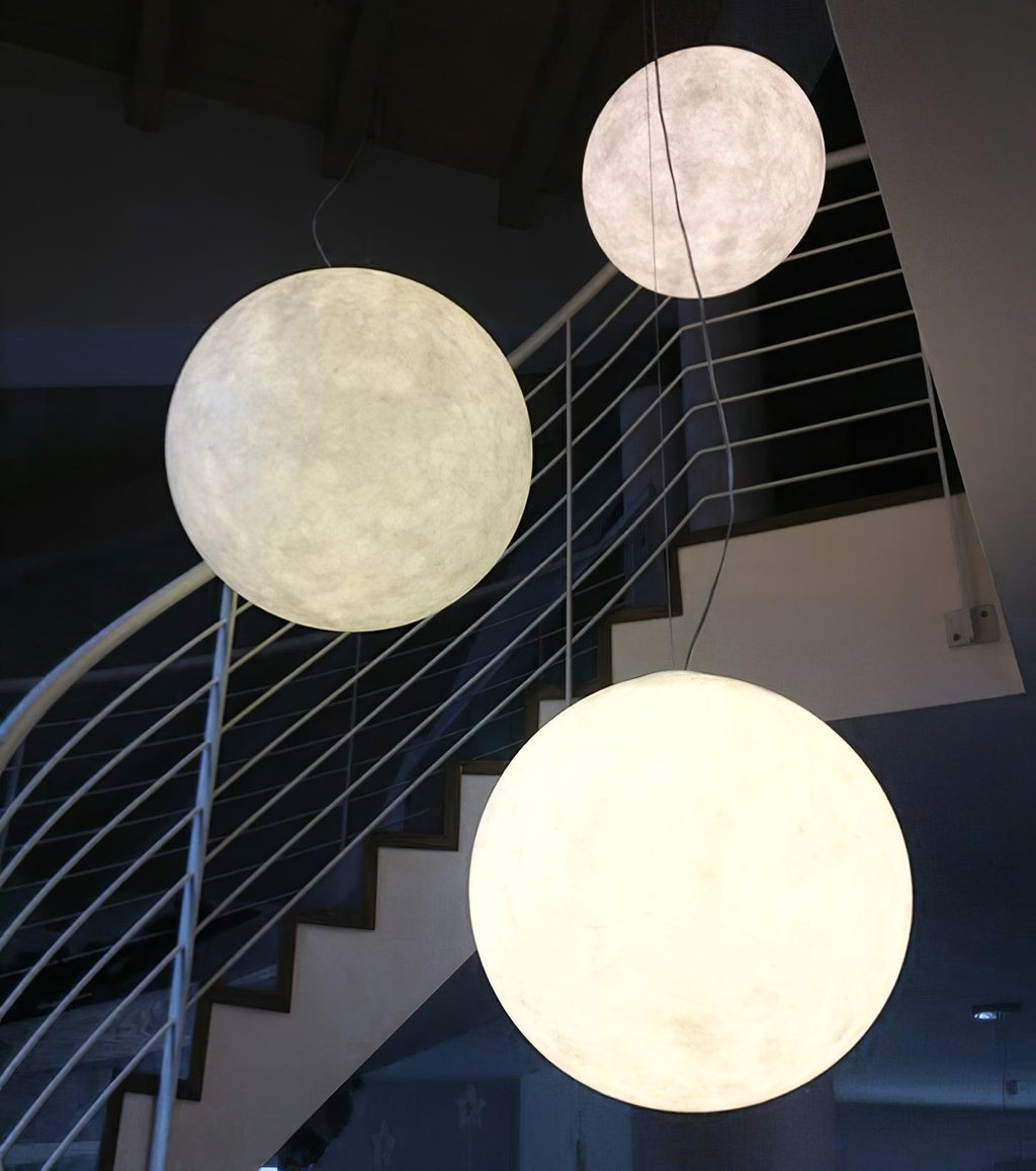 Lunara Moon Pendant Lamp | Modern White Ceiling Light