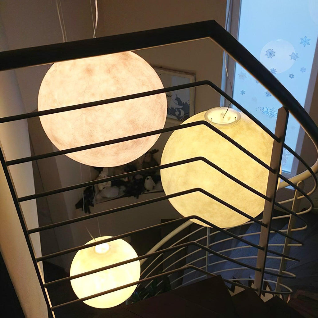 Lunara Moon Pendant Lamp | Modern White Ceiling Light