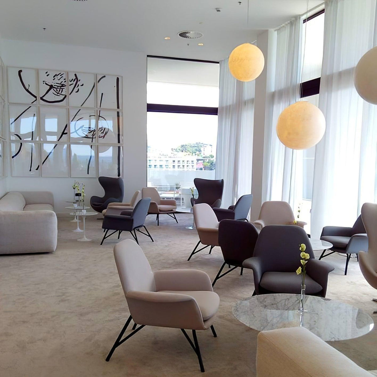 Lunara Moon Pendant Lamp | Modern White Ceiling Light