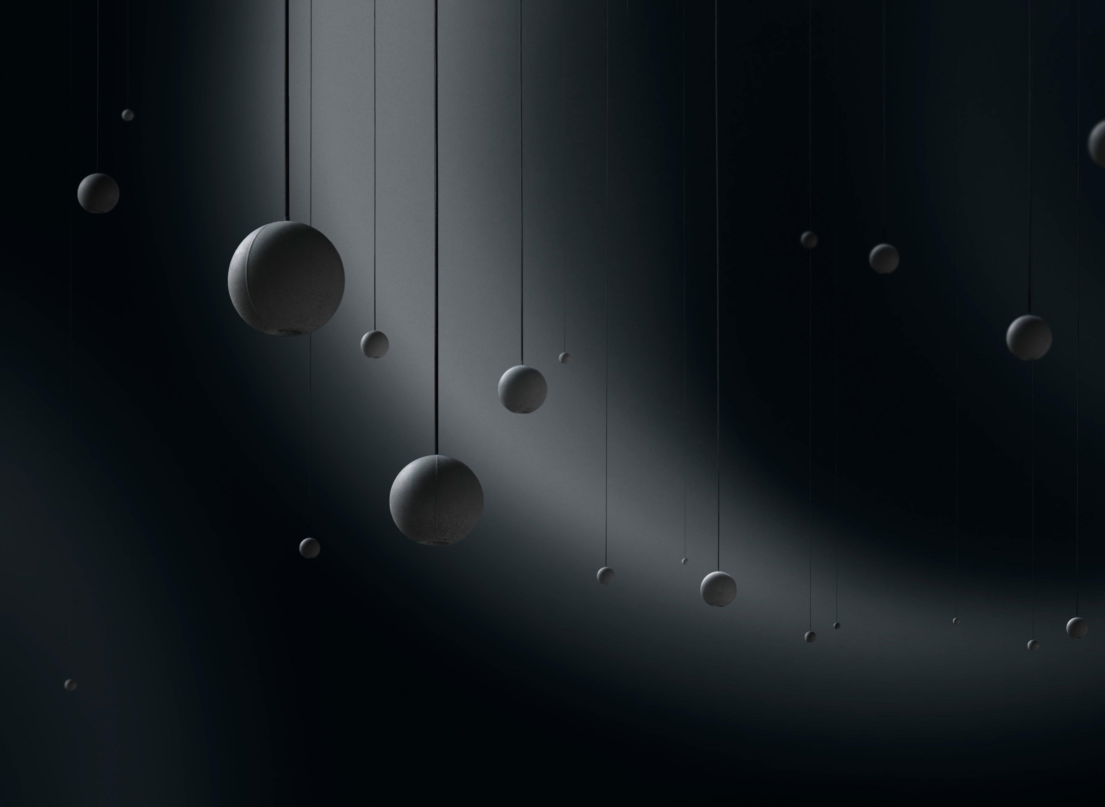 Lámpara colgante de hormigón minimalista Moon – Luz de techo moderna