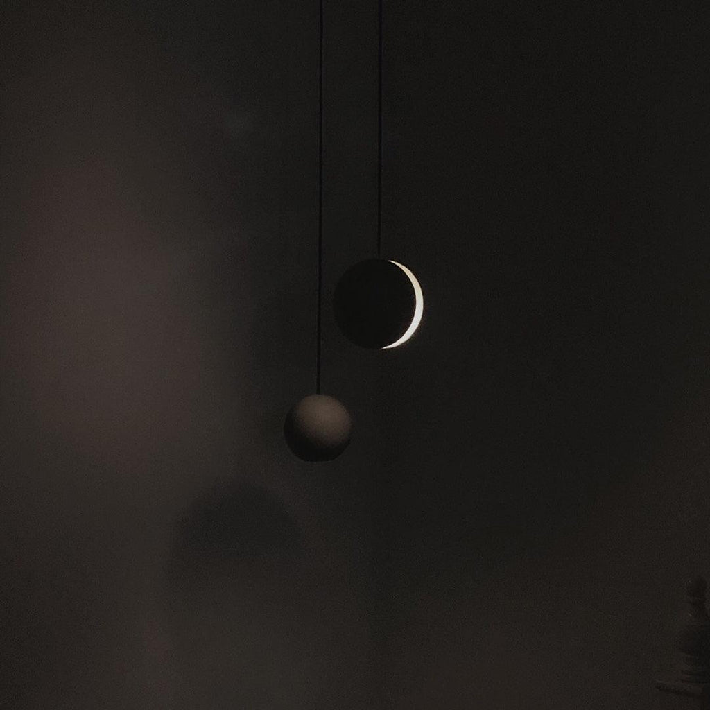 Lámpara colgante de hormigón minimalista Moon – Luz de techo moderna