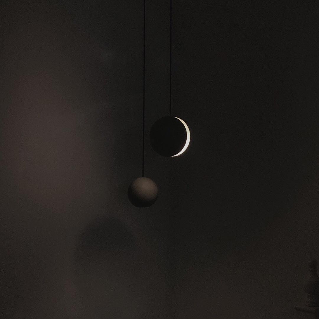 Lámpara colgante de hormigón minimalista Moon – Luz de techo moderna