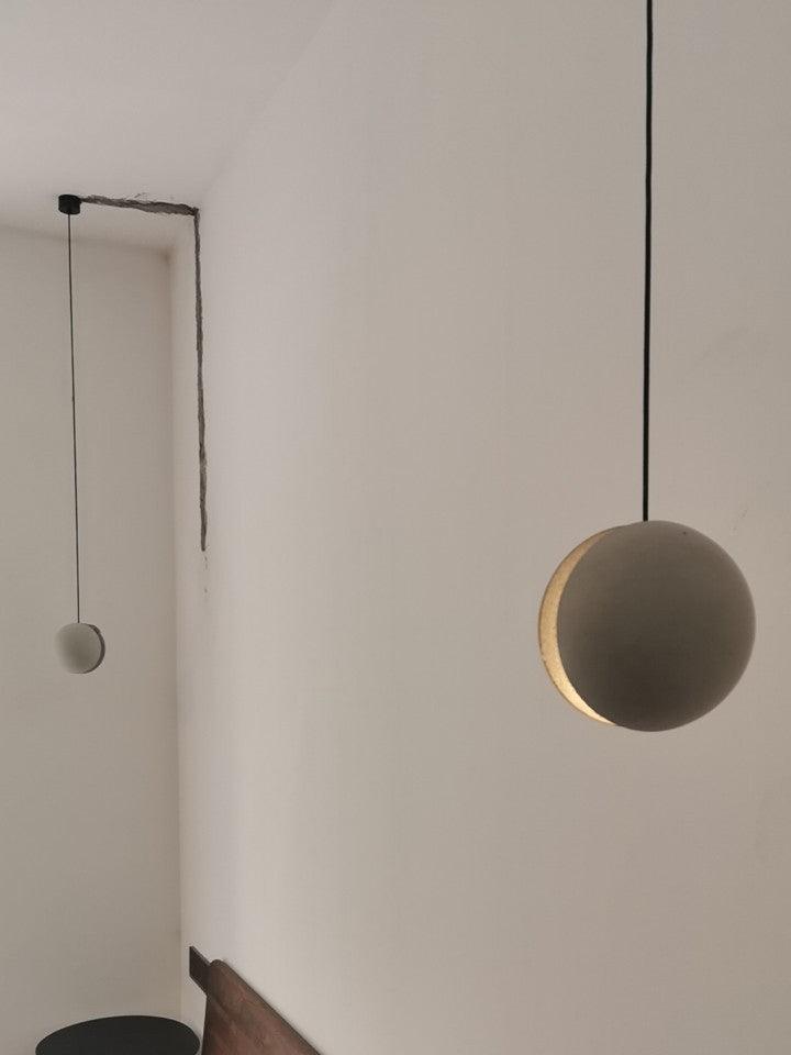 Lámpara colgante de hormigón minimalista Moon – Luz de techo moderna