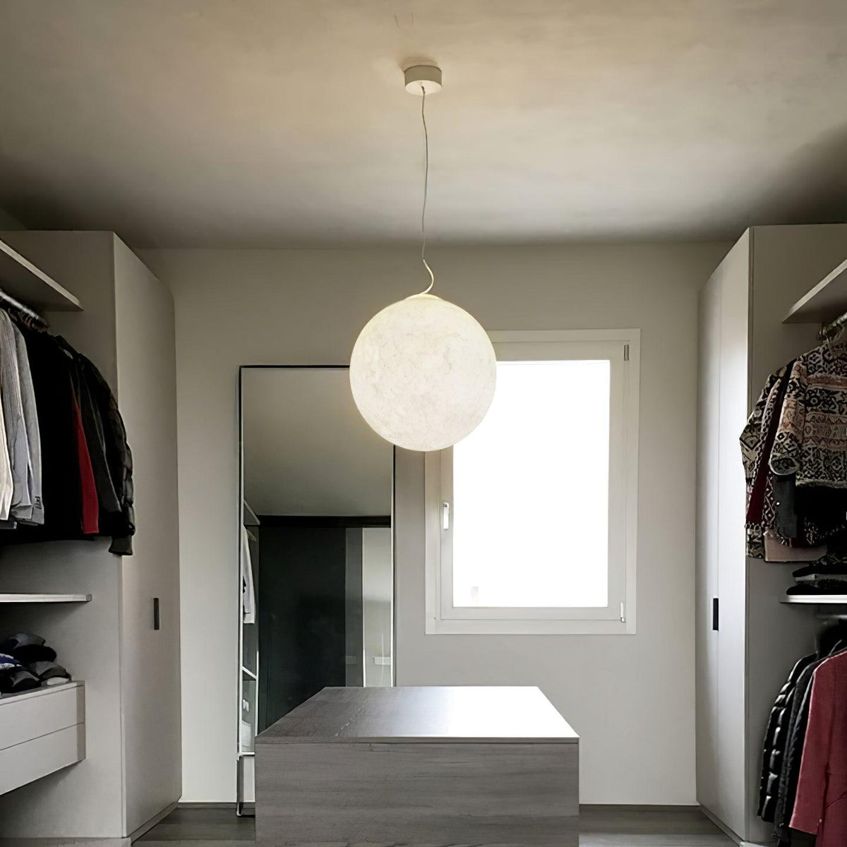 Lunara Moon Pendant Lamp | Modern White Ceiling Light