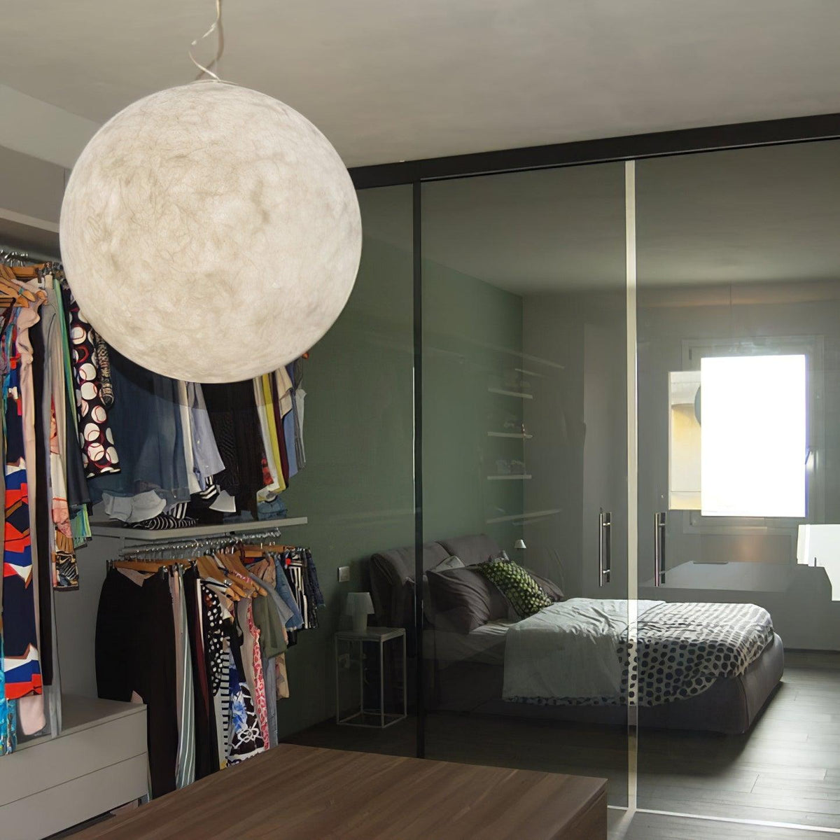 Lunara Moon Pendant Lamp | Modern White Ceiling Light