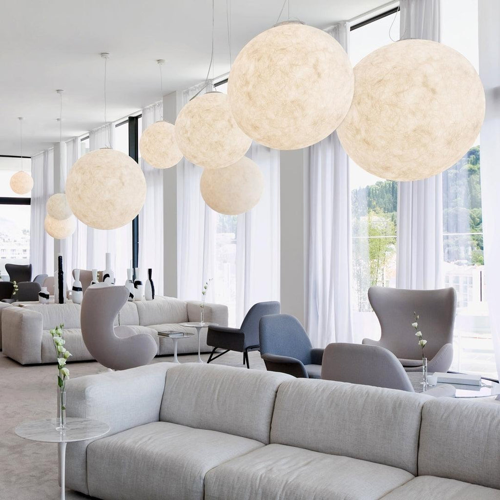 Lunara Moon Pendant Lamp | Modern White Ceiling Light