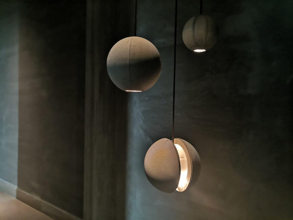 Lámpara colgante de hormigón minimalista Moon – Luz de techo moderna