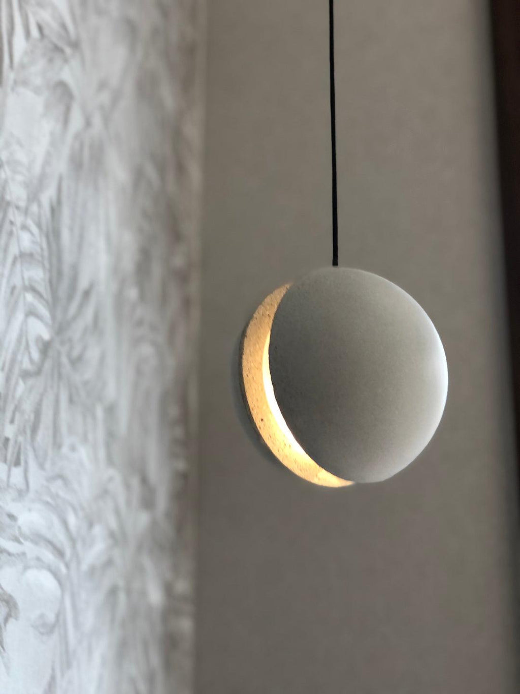 Lámpara colgante de hormigón minimalista Moon – Luz de techo moderna