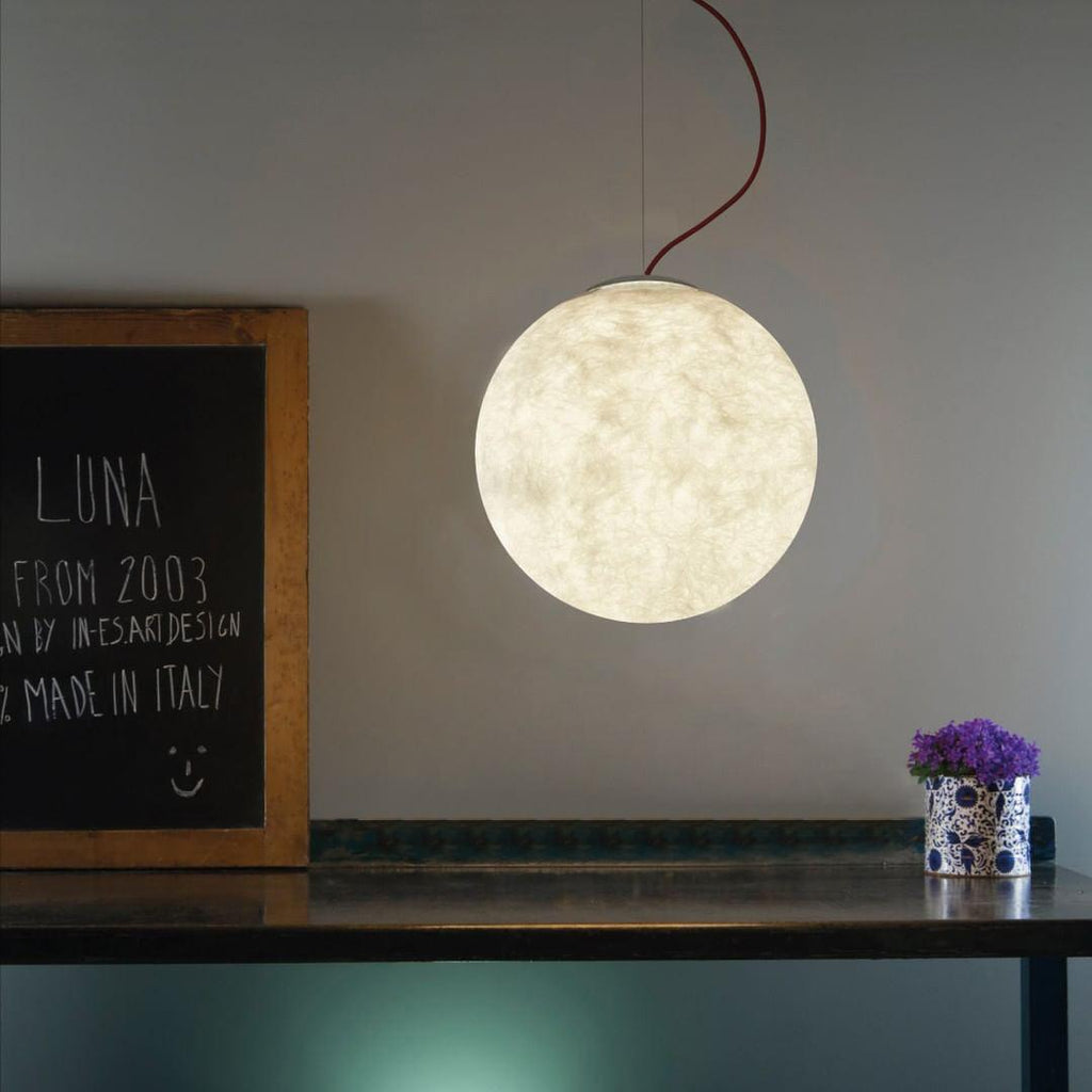 Lunara Moon Pendant Lamp | Modern White Ceiling Light