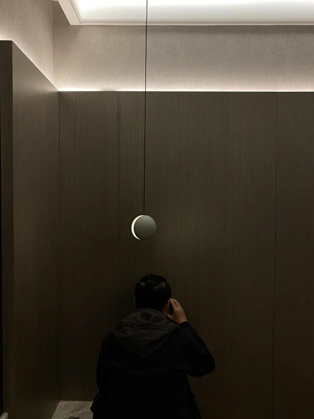 Lámpara colgante de hormigón minimalista Moon – Luz de techo moderna