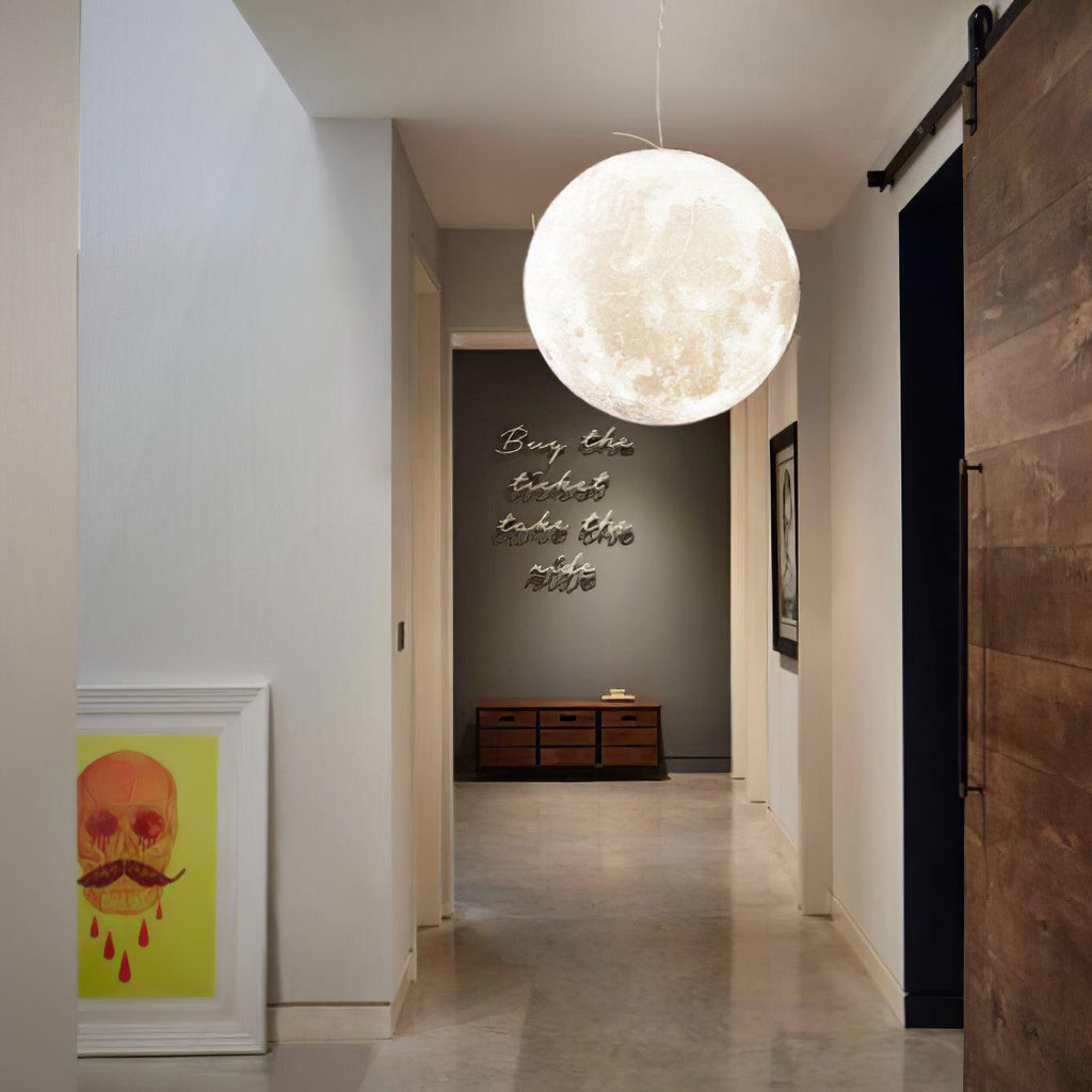 Lunara Moon Pendant Lamp | Modern White Ceiling Light