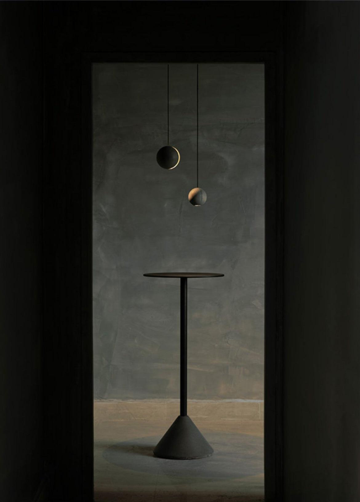 Lámpara colgante de hormigón minimalista Moon – Luz de techo moderna