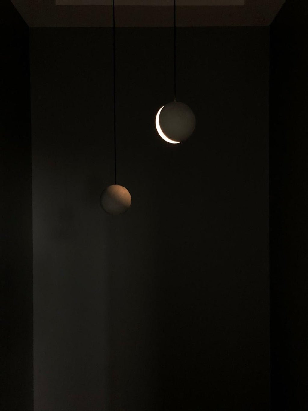 Lámpara colgante de hormigón minimalista Moon – Luz de techo moderna