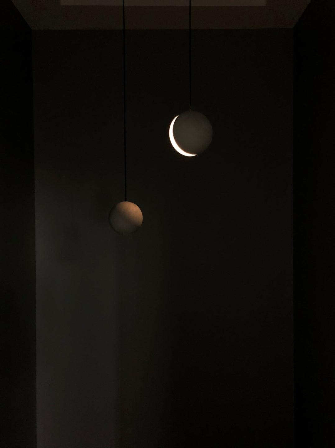 Lámpara colgante de hormigón minimalista Moon – Luz de techo moderna