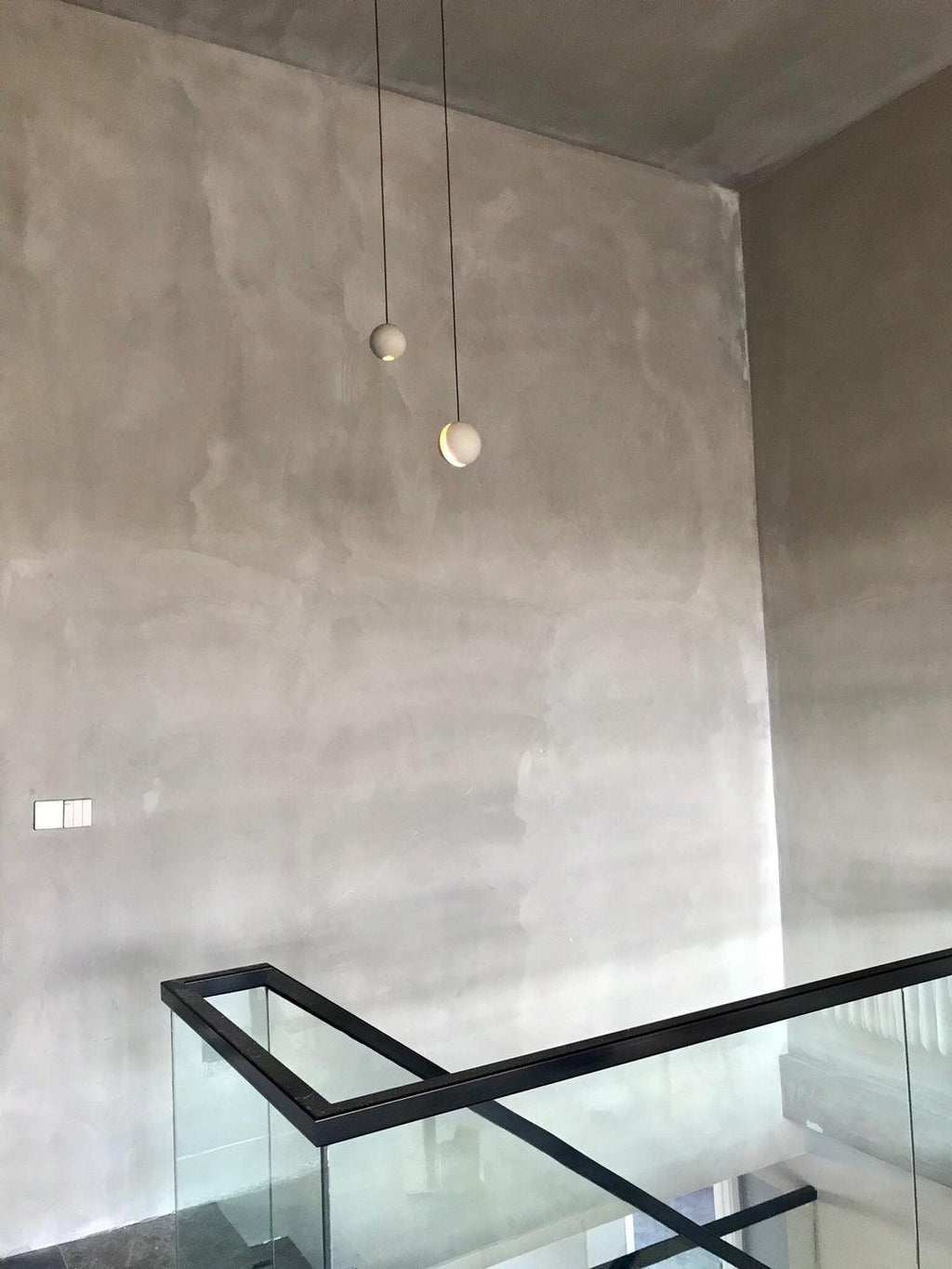 Lámpara colgante de hormigón minimalista Moon – Luz de techo moderna