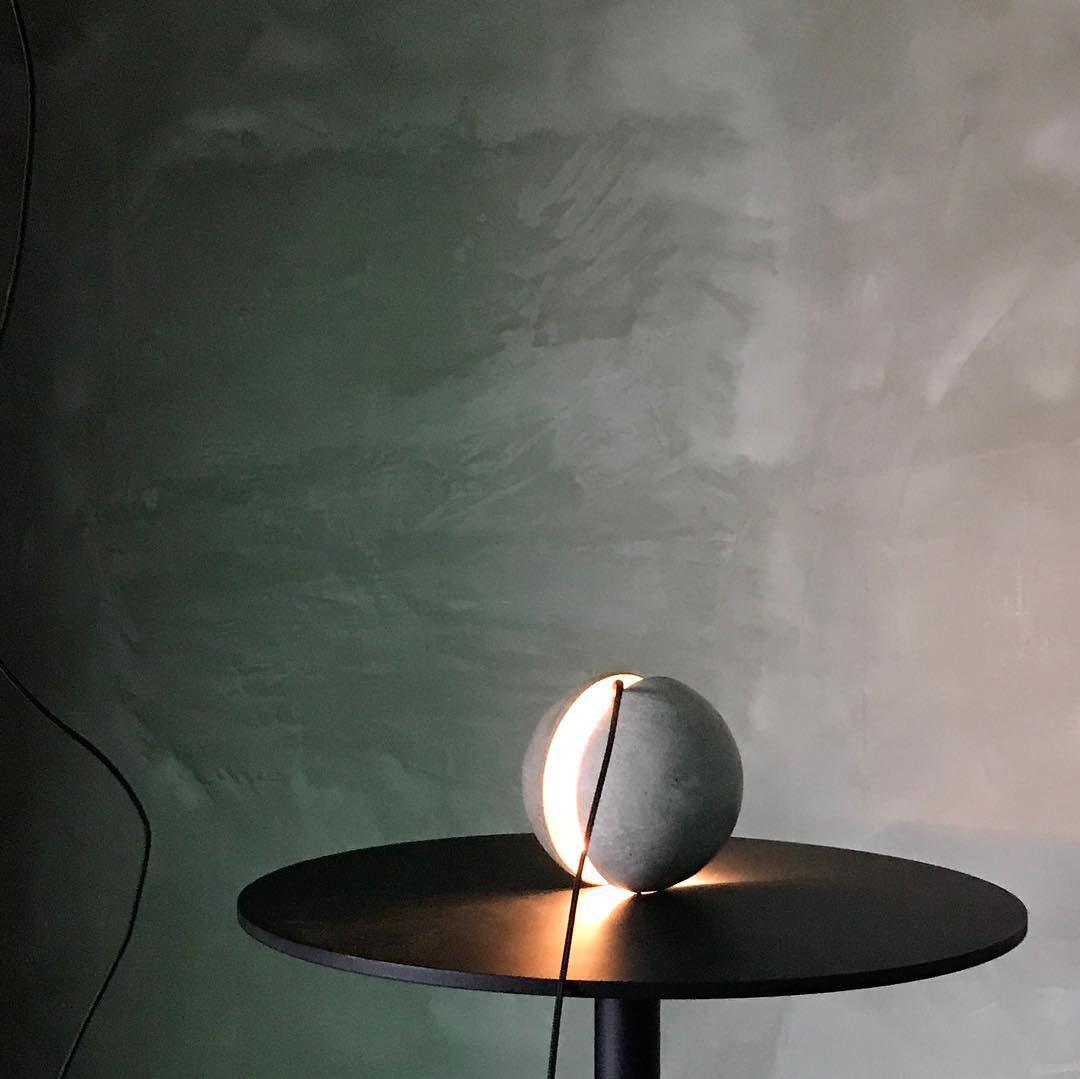 Lámpara colgante de hormigón minimalista Moon – Luz de techo moderna