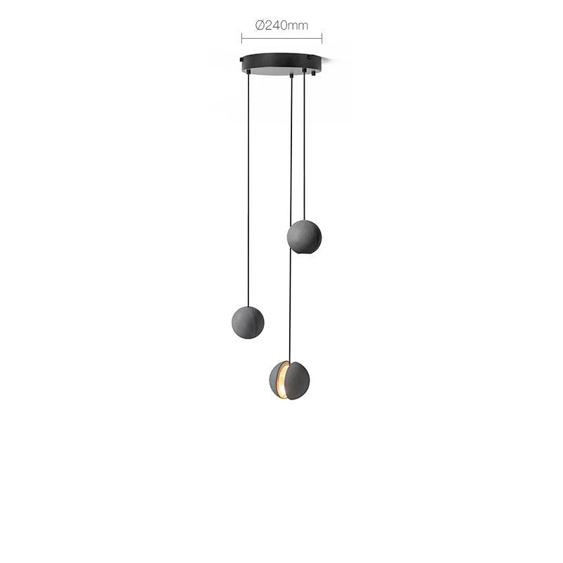 Lámpara colgante de hormigón minimalista Moon – Luz de techo moderna