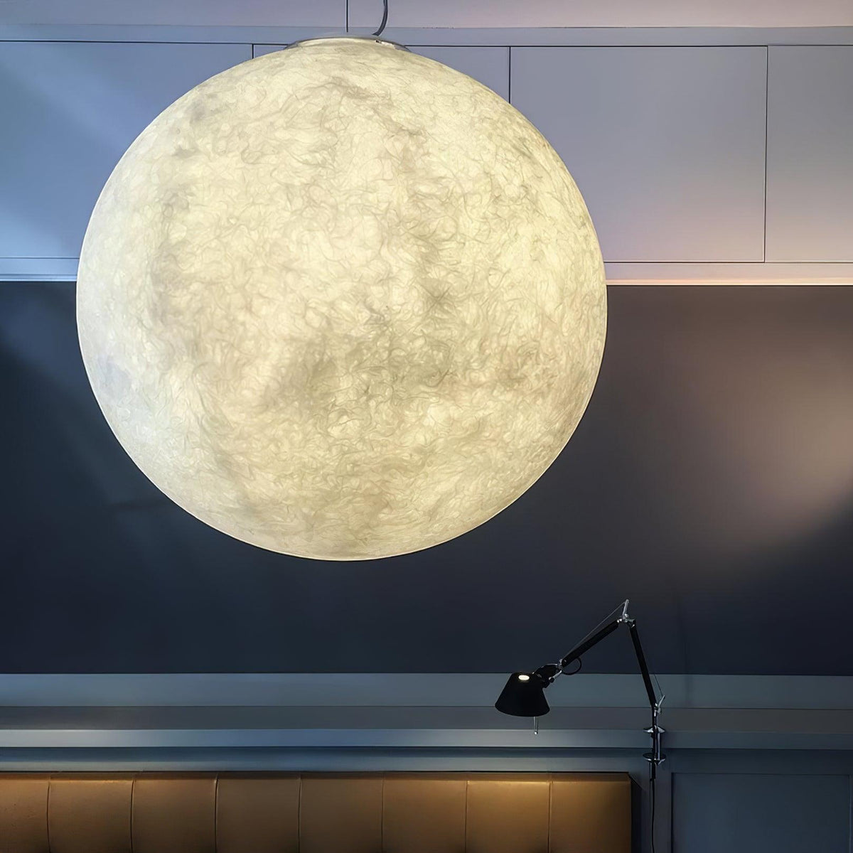 Lunara Moon Pendant Lamp | Modern White Ceiling Light