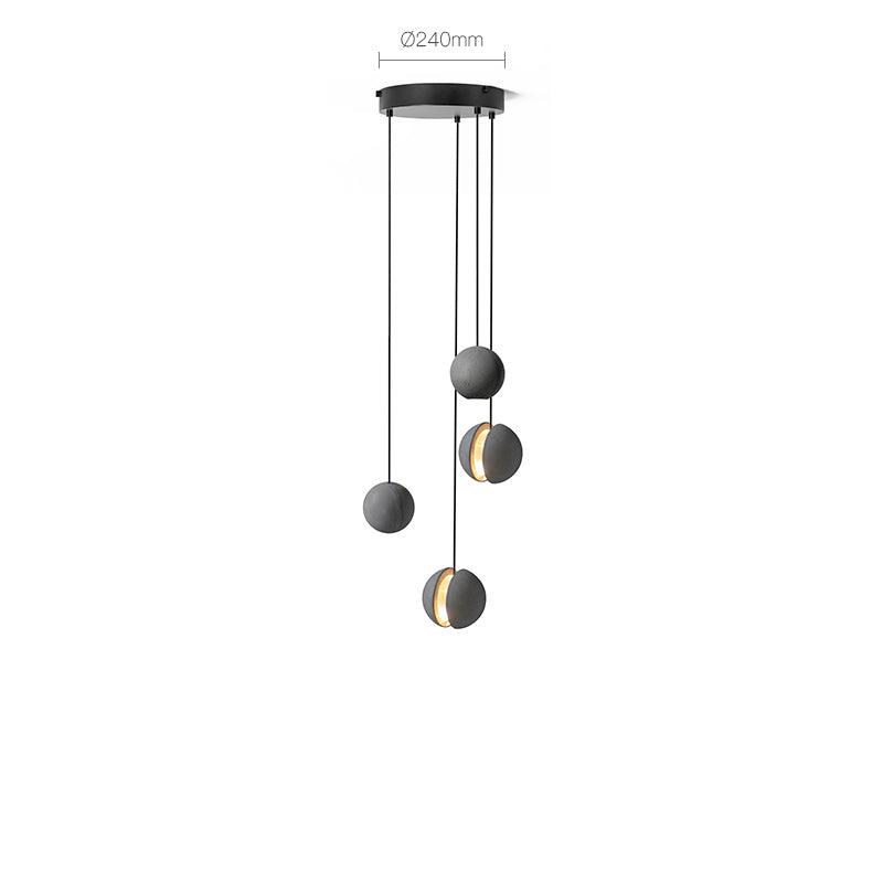 Lámpara colgante de hormigón minimalista Moon – Luz de techo moderna