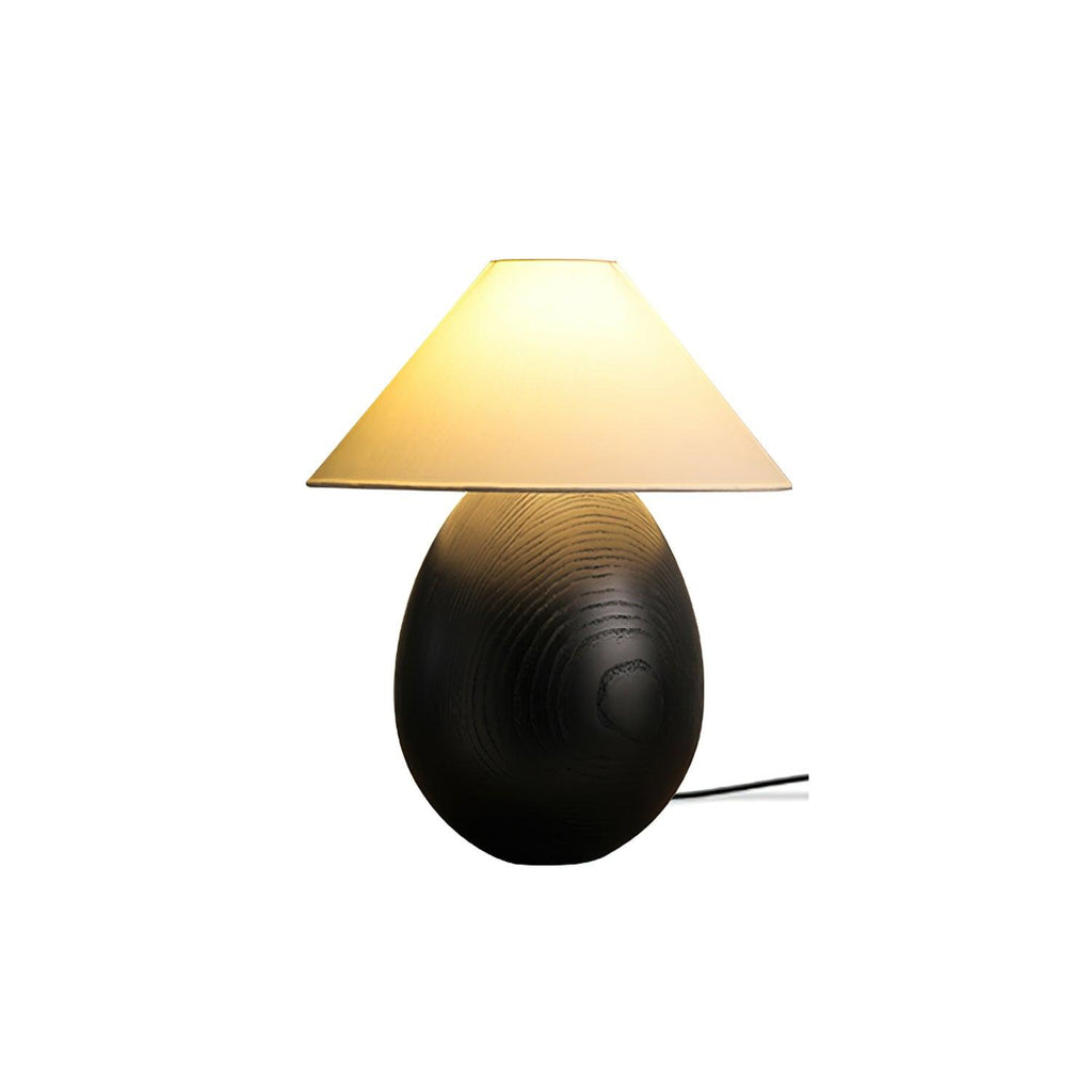 Träbordslampa, Luna — dimbar, kompakt design
