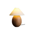 Träbordslampa, Luna — dimbar, kompakt design