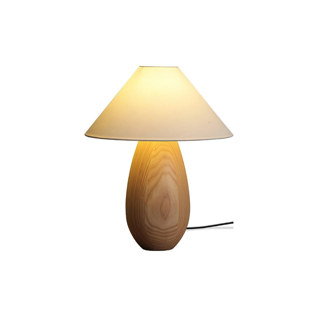 Träbordslampa, Luna — dimbar, kompakt design