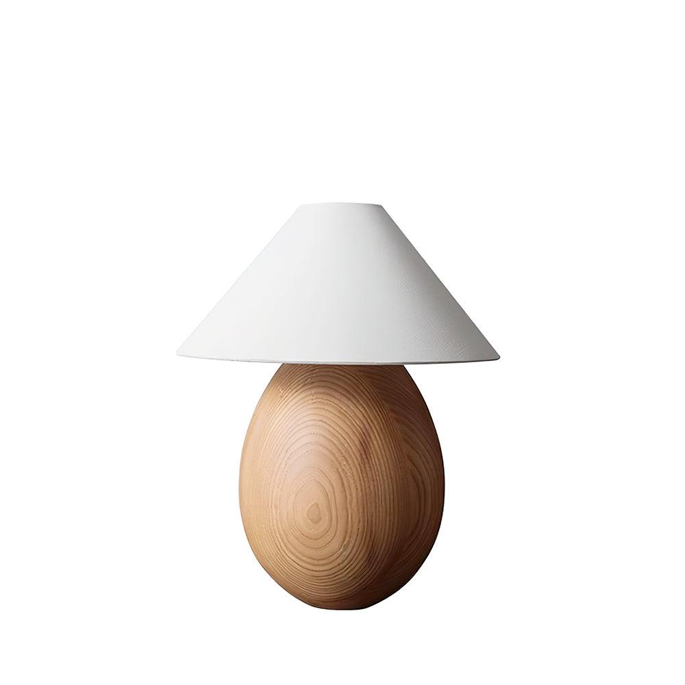 Träbordslampa, Luna — dimbar, kompakt design