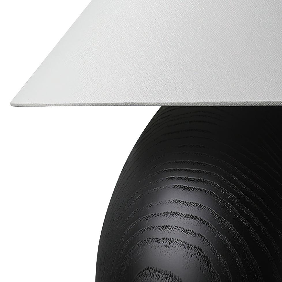 Träbordslampa, Luna — dimbar, kompakt design
