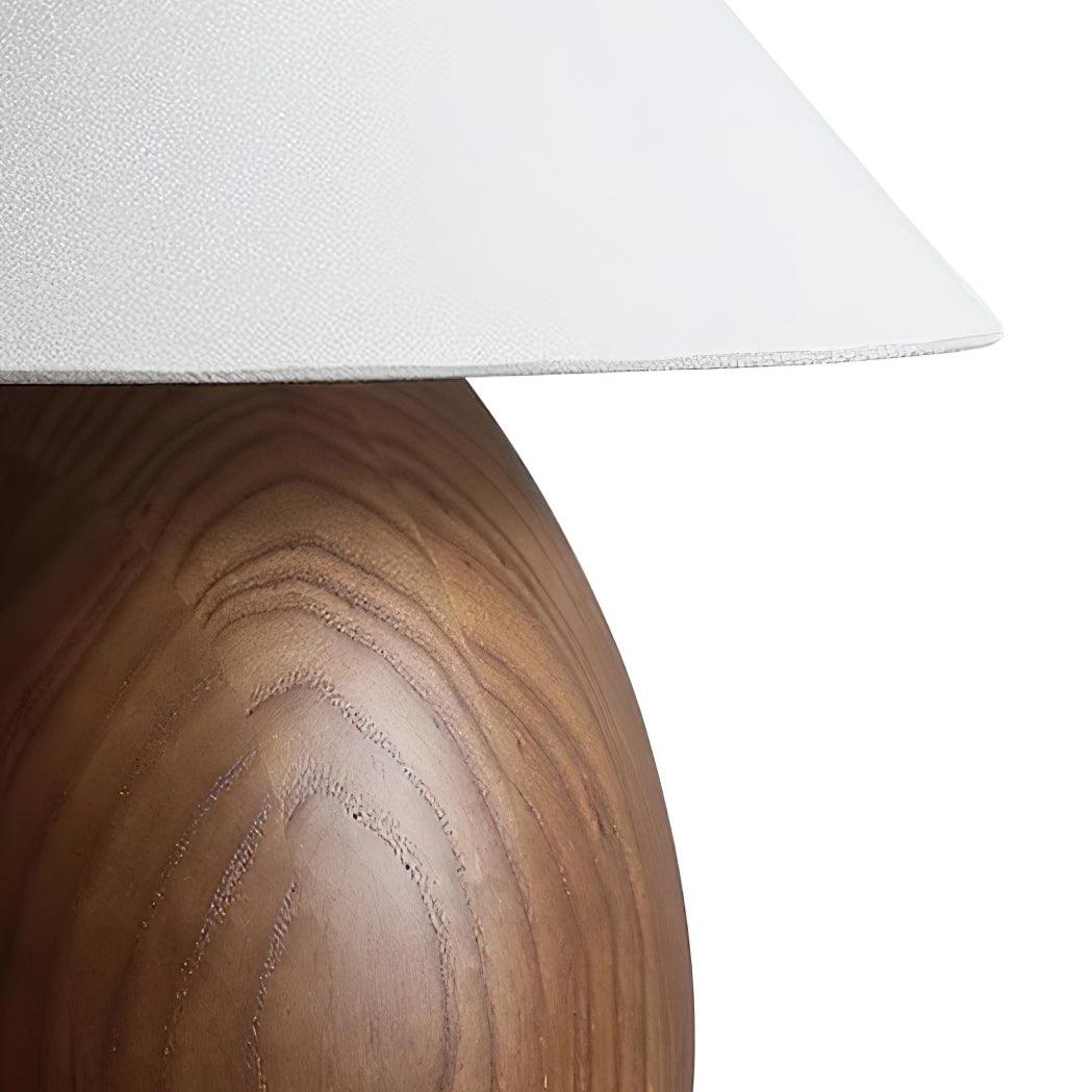 Träbordslampa, Luna — dimbar, kompakt design