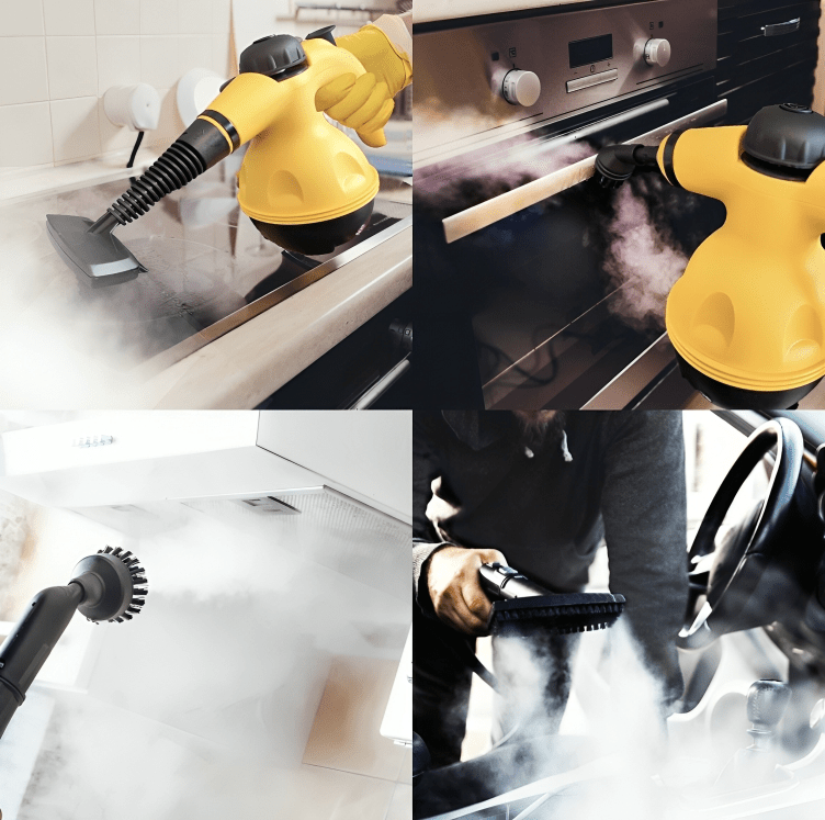 No Chemicals All In One Steam Cleaner With 8 Attachments For Home Clothes And Windows