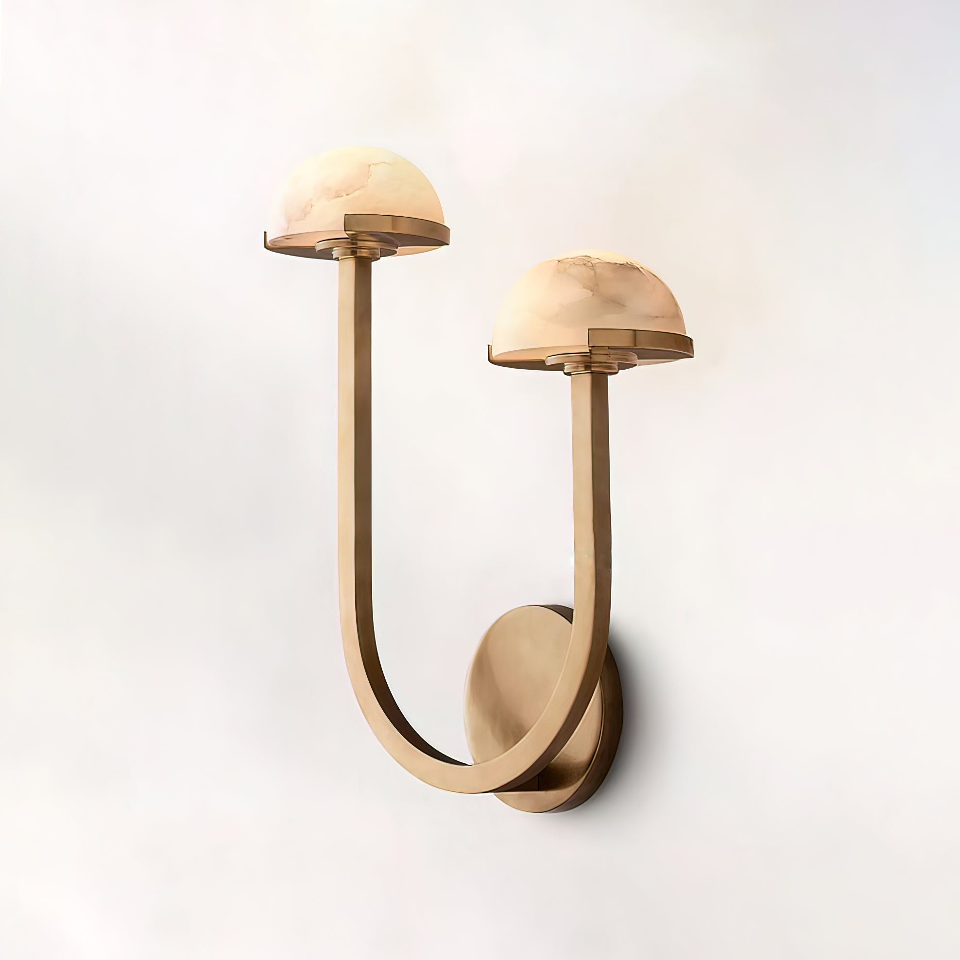 MushroomGlow - Přírodní alabastrová nástěnná lampa