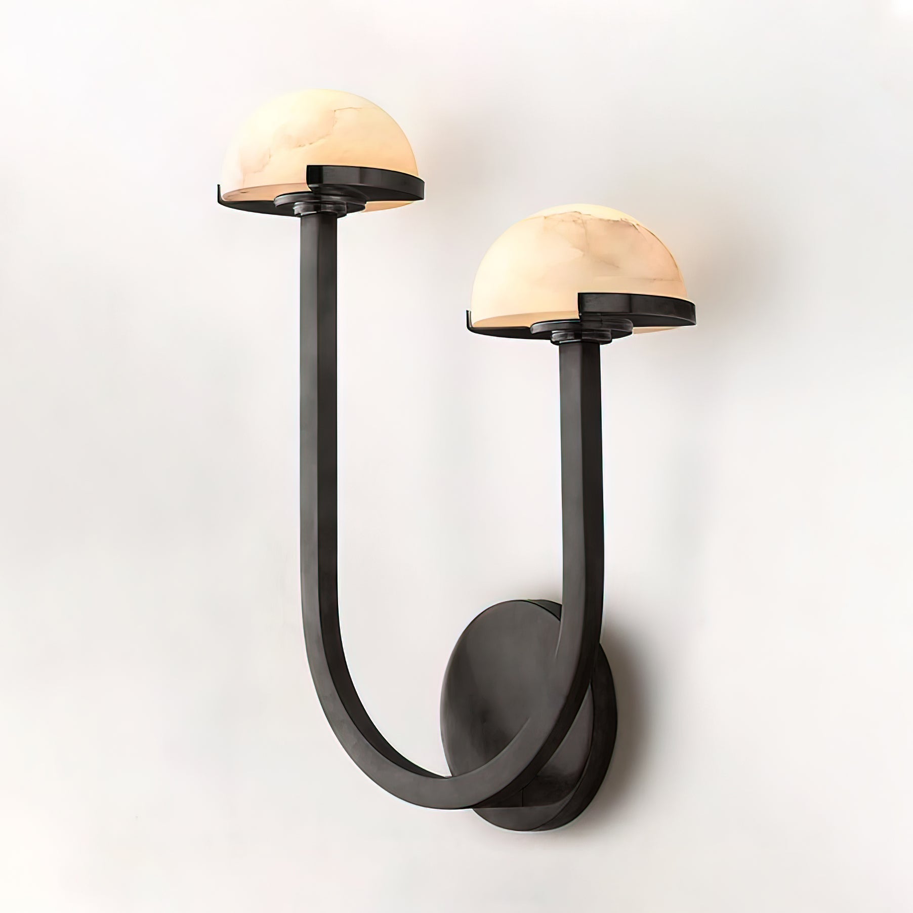 MushroomGlow - Přírodní alabastrová nástěnná lampa