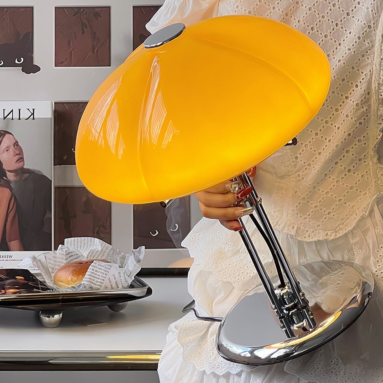 Svampebordlampe i Bauhaus-stil | Orntli