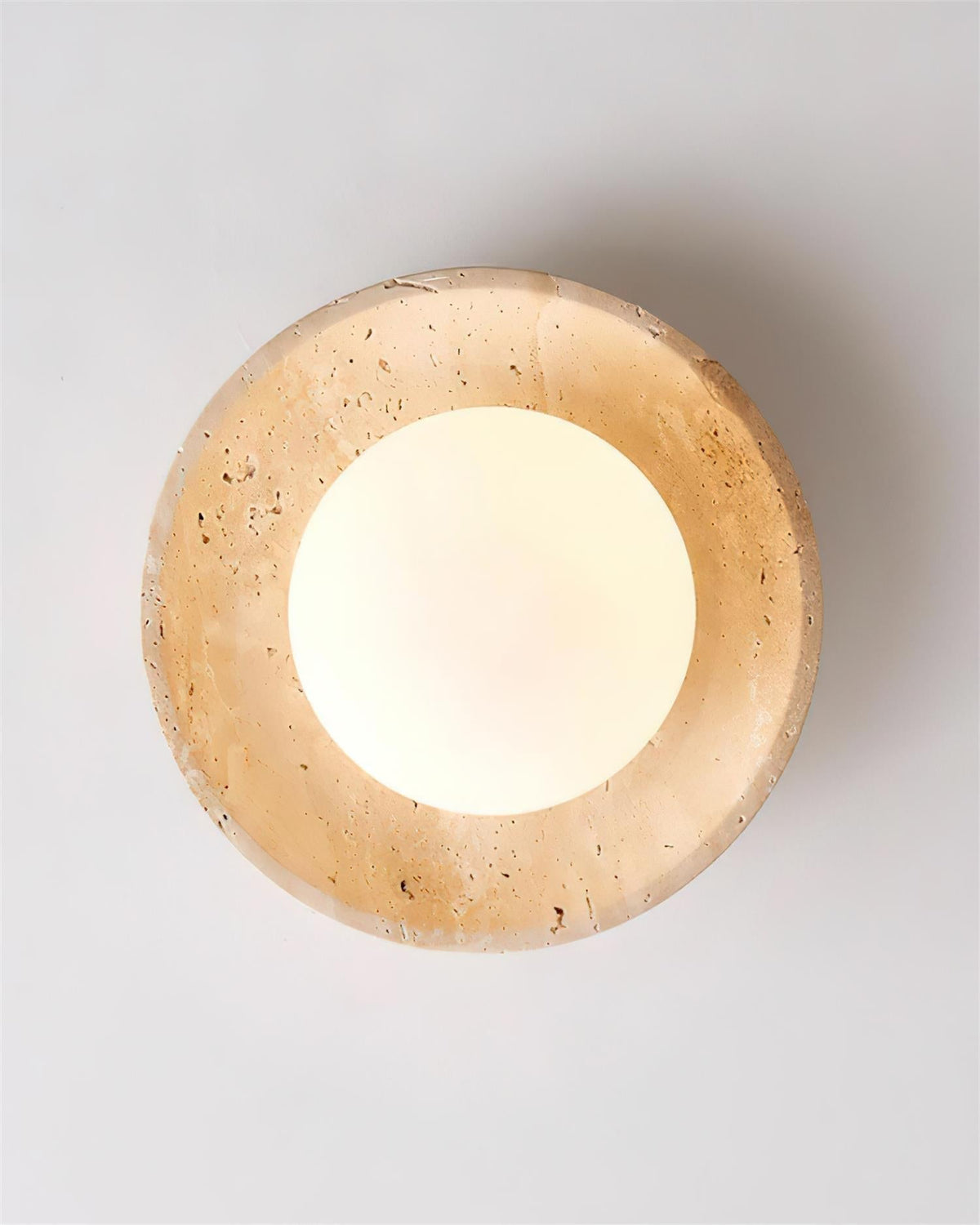 Mylie Travertine -kattovalaisin — halkaisija 25cm, G9-kanta, kiinteä asennus