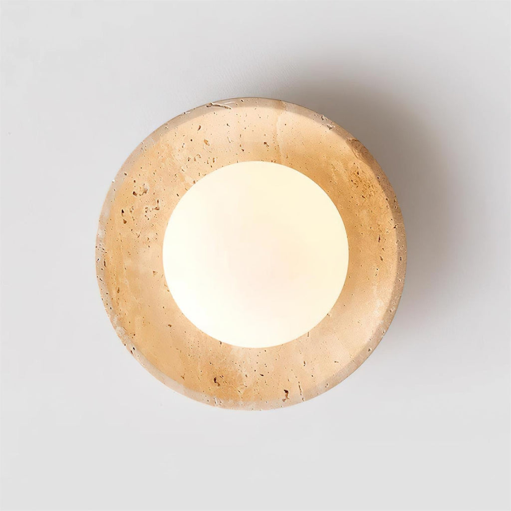 Mylie Travertine -kattovalaisin — halkaisija 25cm, G9-kanta, kiinteä asennus