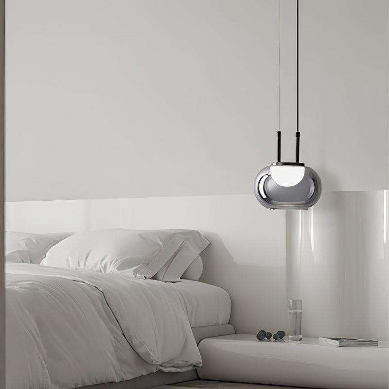 Lampada a sospensione Lunara Halo LED con unico bagliore etereo