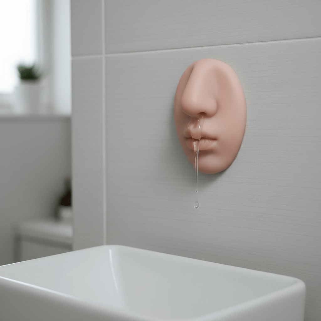 QuirkNose Nose Shaped Wall Mount Soap Dispenser For Humorous Bathroom Decor Lovers
