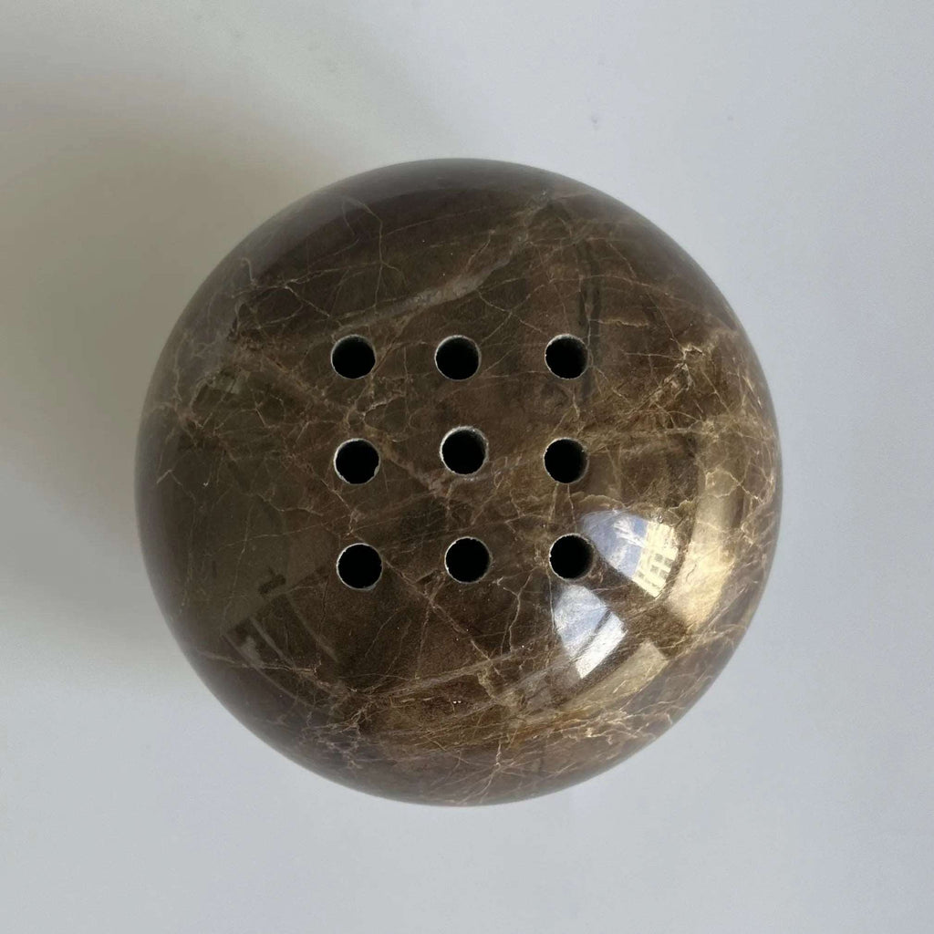 מפיץ קטורת מאבן מערת שיש טבעית - 7 צבעים