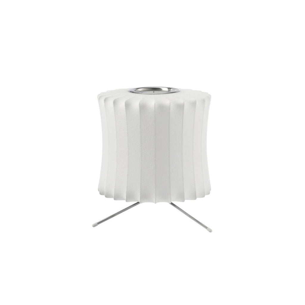Sphere Form Table Lamp — Triangular Base, Warm Glow