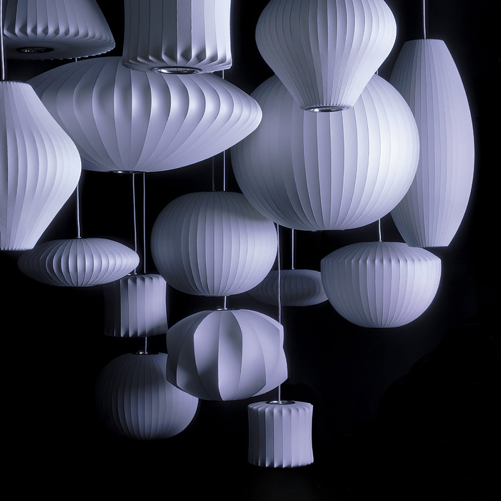 Crisscross Geometric Frame Bubble Pendant Light