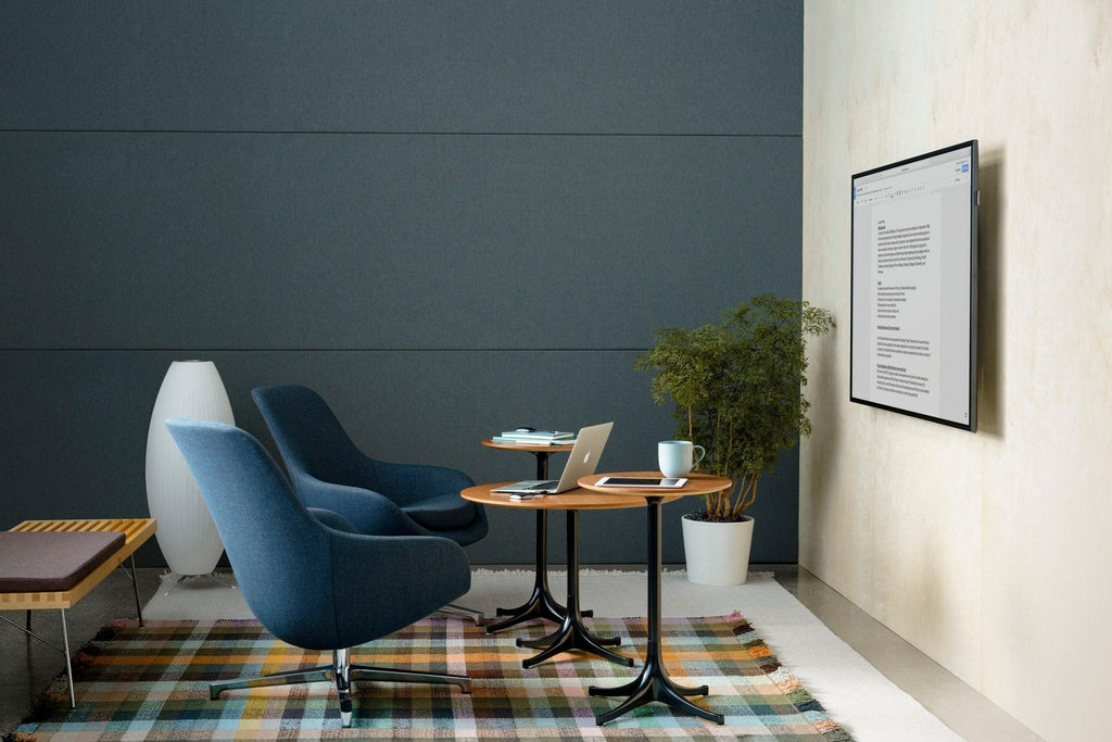 Sphere Form Table Lamp — Triangular Base, Warm Glow