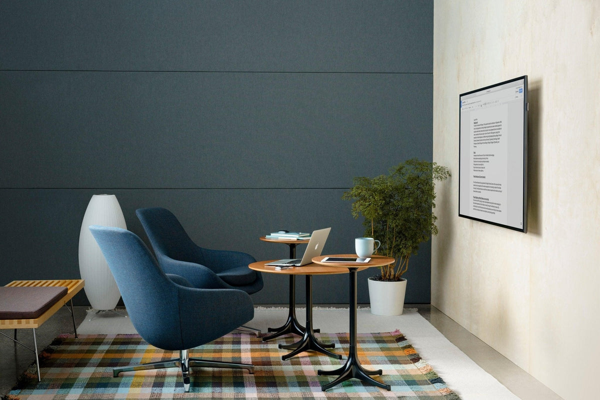Sphere Form Table Lamp — Triangular Base, Warm Glow