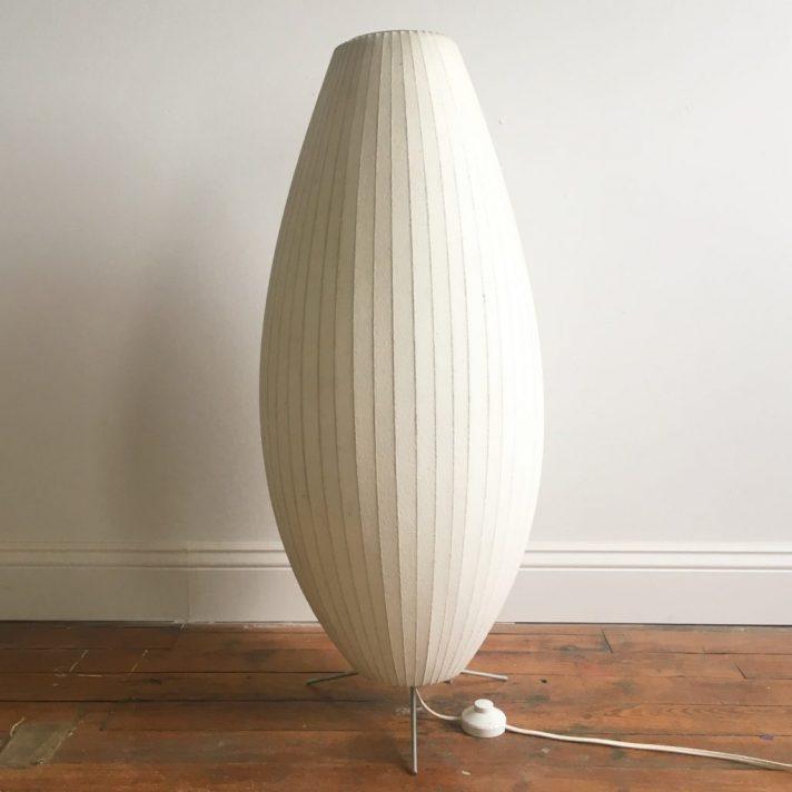Sphere Form Table Lamp — Triangular Base, Warm Glow