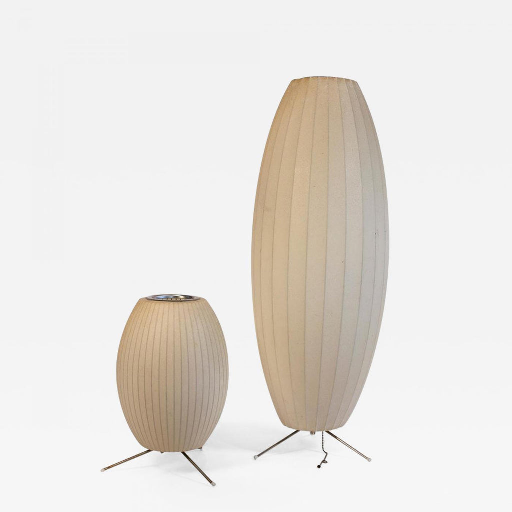 Sphere Form Table Lamp — Triangular Base, Warm Glow