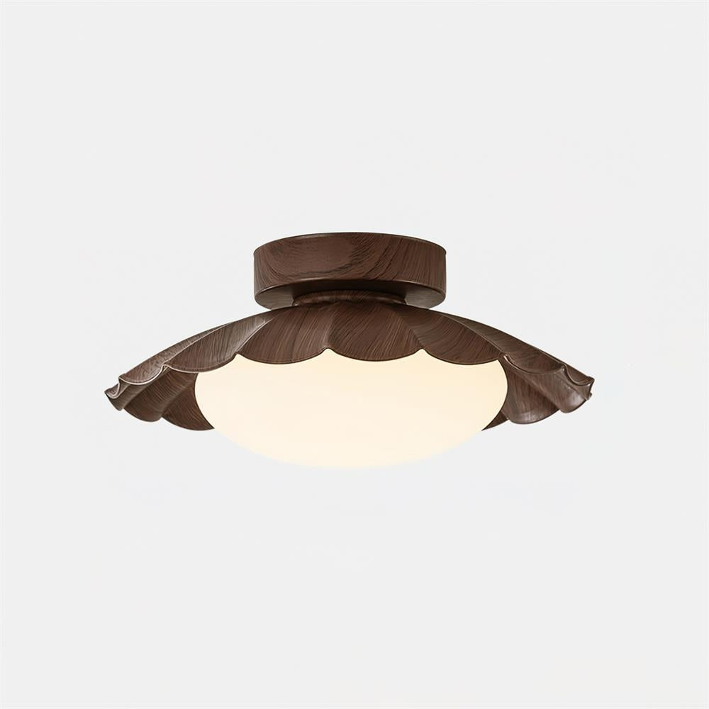 Imero Nephele skyformet loftslampe med bølgekant
