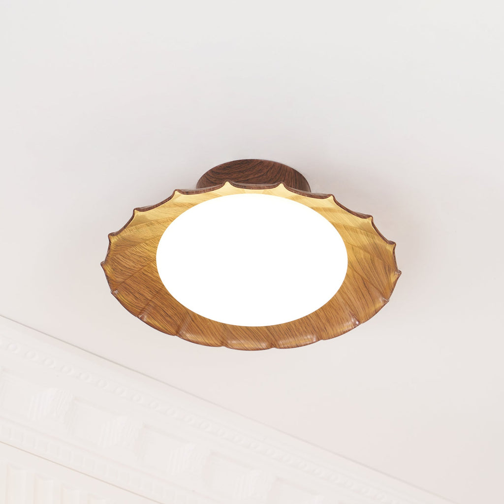 Imero Nephele skyformet loftslampe med bølgekant