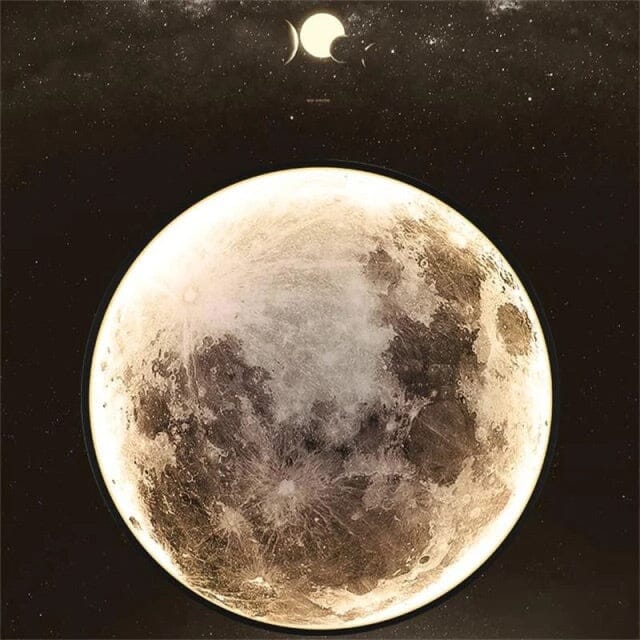 新月の壁ランプ