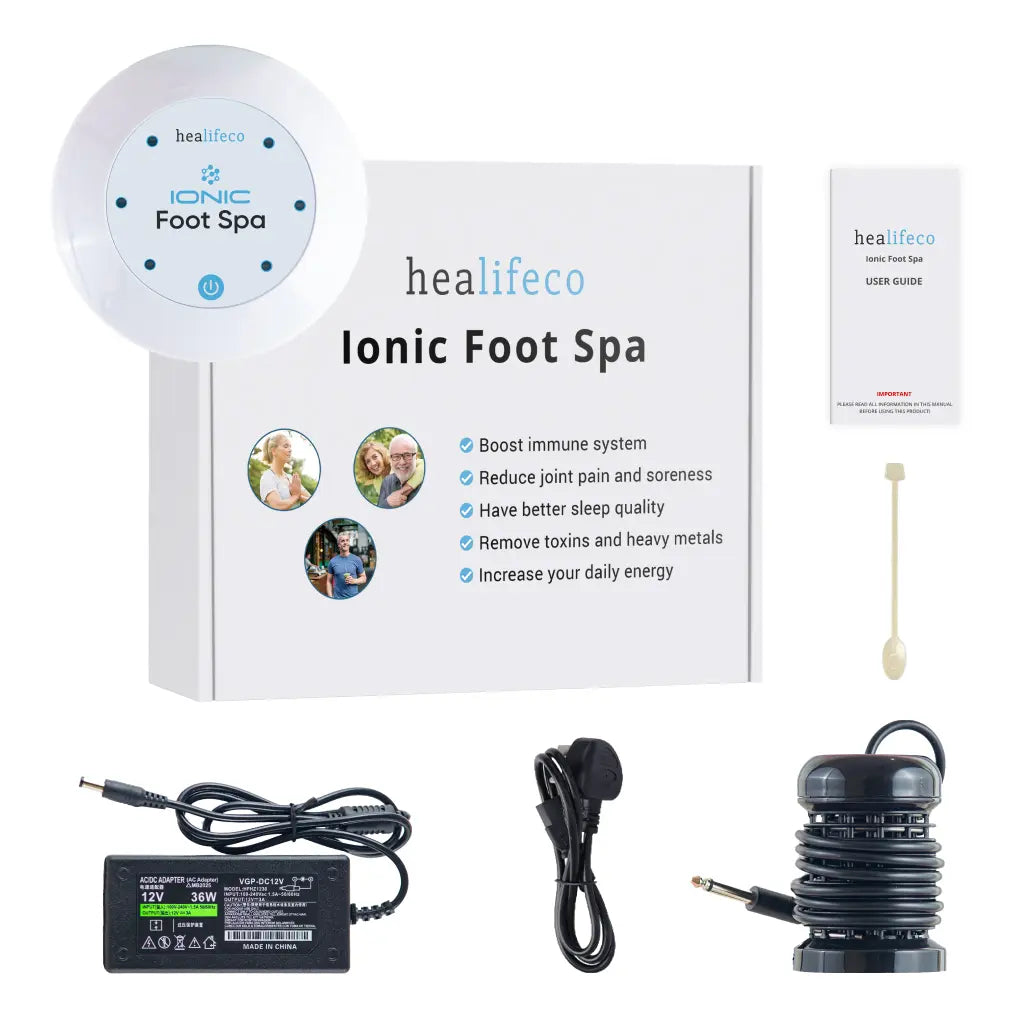 Ionic Foot Bath Spa Set – Control Unit & Array, 30-Minute Session